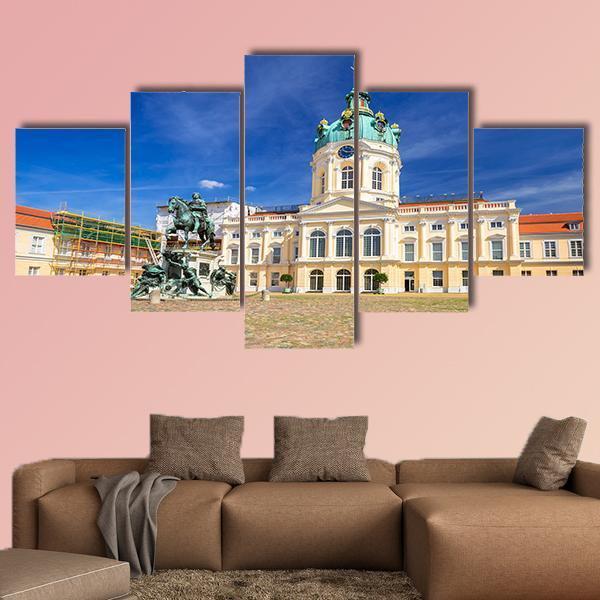 Charlottenburg Palace Berlin Canvas Wall Art-5 Star-Gallery Wrap-62" x 32"-Tiaracle
