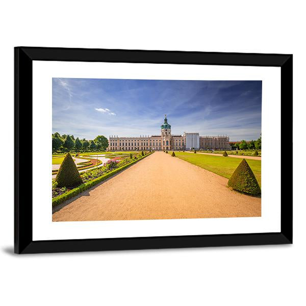 Charlottenburg Palace In Berlin Panoramic Canvas Wall Art-1 Piece-36" x 12"-Tiaracle
