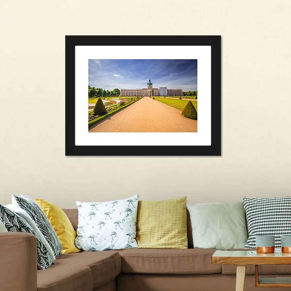 Charlottenburg Palace In Berlin Panoramic Canvas Wall Art-1 Piece-36" x 12"-Tiaracle