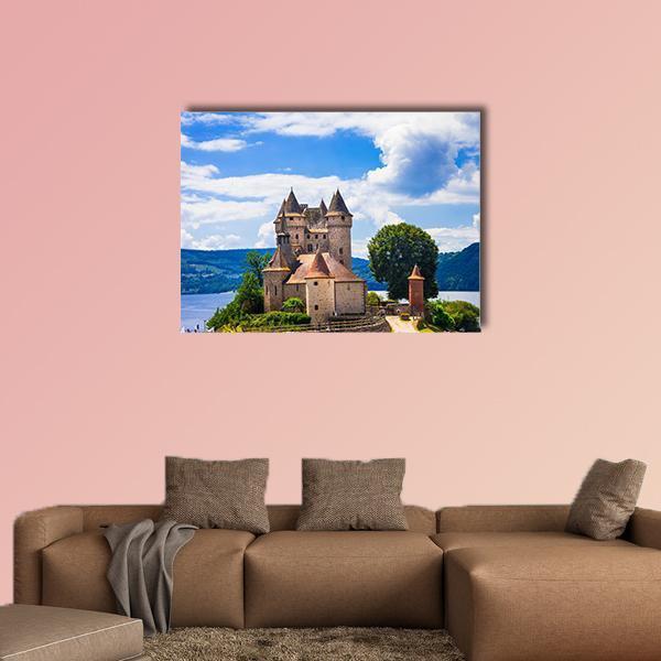 Chateau De Val Canvas Wall Art-1 Piece-Gallery Wrap-48" x 32"-Tiaracle