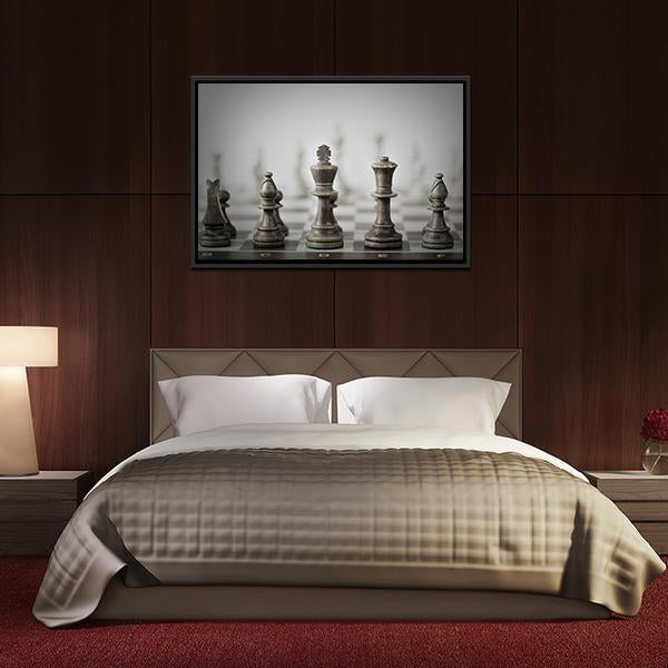 Chess Game Abstract Canvas Wall Art-5 Horizontal-Gallery Wrap-22" x 12"-Tiaracle