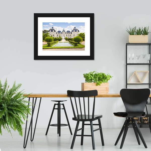 Cheverny Chateau Panoramic Canvas Wall Art-1 Piece-36" x 12"-Tiaracle