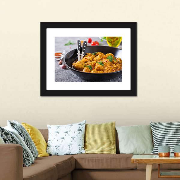 Chicken Curry Canvas Wall Art-1 Piece-Framed Print-20" x 16"-Tiaracle