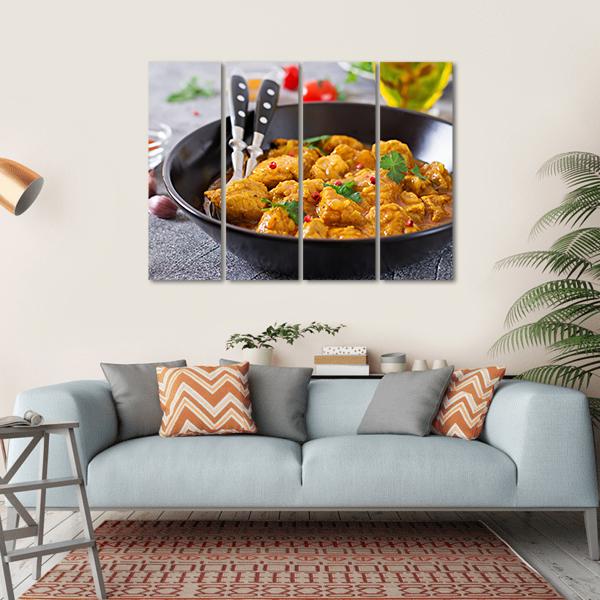Chicken Curry Canvas Wall Art-4 Horizontal-Gallery Wrap-34" x 24"-Tiaracle