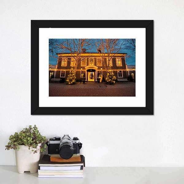 Christmas In Gothenburg Canvas Wall Art-3 Horizontal-Gallery Wrap-25" x 16"-Tiaracle