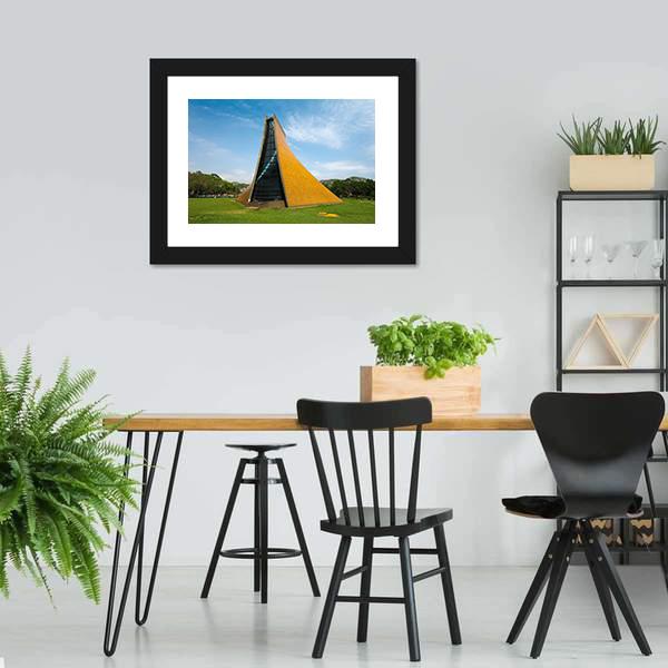 Church In Taichung Canvas Wall Art-3 Horizontal-Gallery Wrap-25" x 16"-Tiaracle