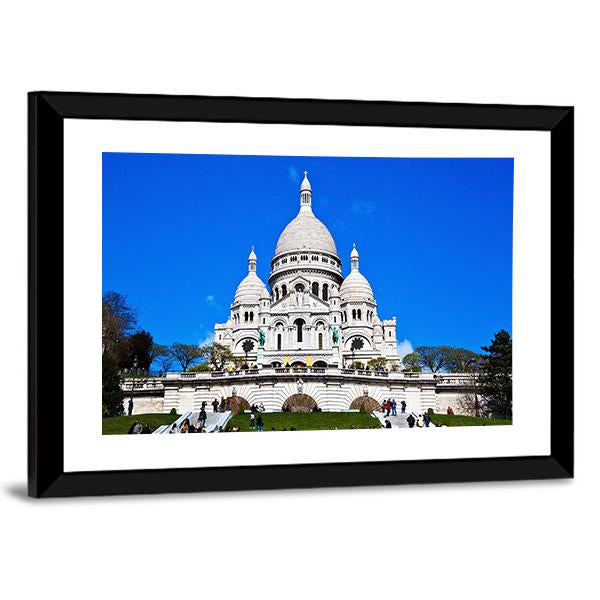 Church Of Sacre Coeur Canvas Wall Art-5 Horizontal-Gallery Wrap-22" x 12"-Tiaracle