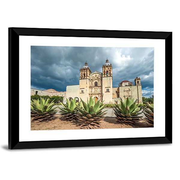 Church Of Santo Domingo Canvas Wall Art-3 Horizontal-Gallery Wrap-25" x 16"-Tiaracle