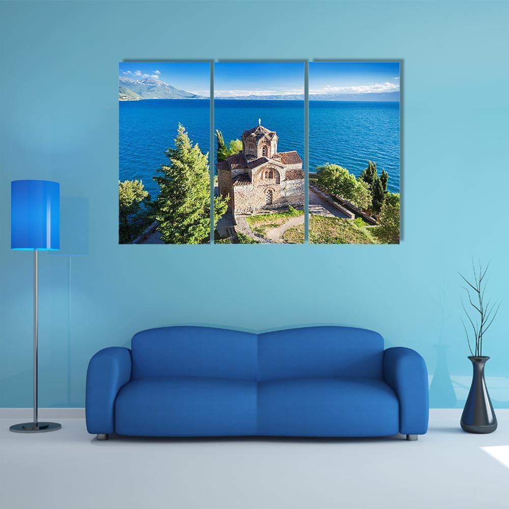 Church Of St John Kaneo Canvas Wall Art-3 Horizontal-Gallery Wrap-37" x 24"-Tiaracle