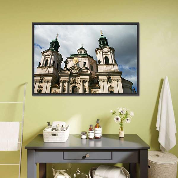 Church Of St Nicholas Canvas Wall Art-3 Horizontal-Gallery Wrap-25" x 16"-Tiaracle
