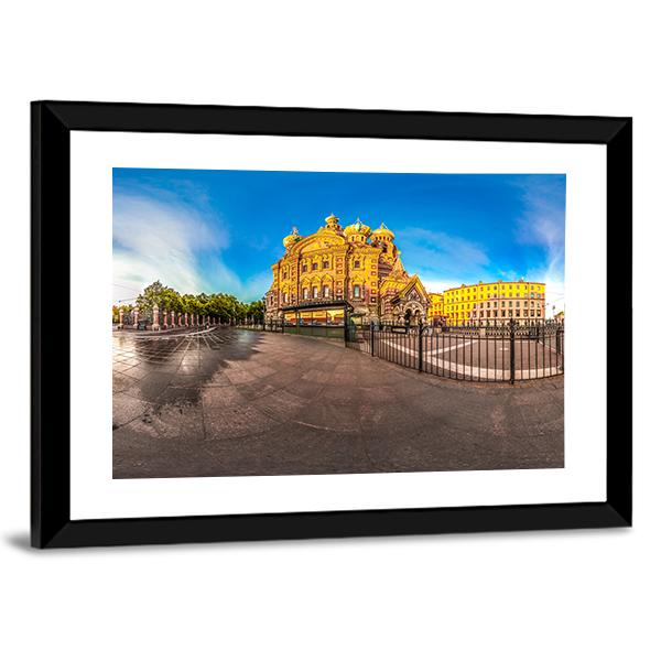 Church Of The Savior Panoramic Canvas Wall Art-1 Piece-36" x 12"-Tiaracle