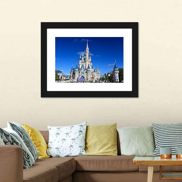 Cinderella Castle US Canvas Wall Art-5 Horizontal-Gallery Wrap-22" x 12"-Tiaracle