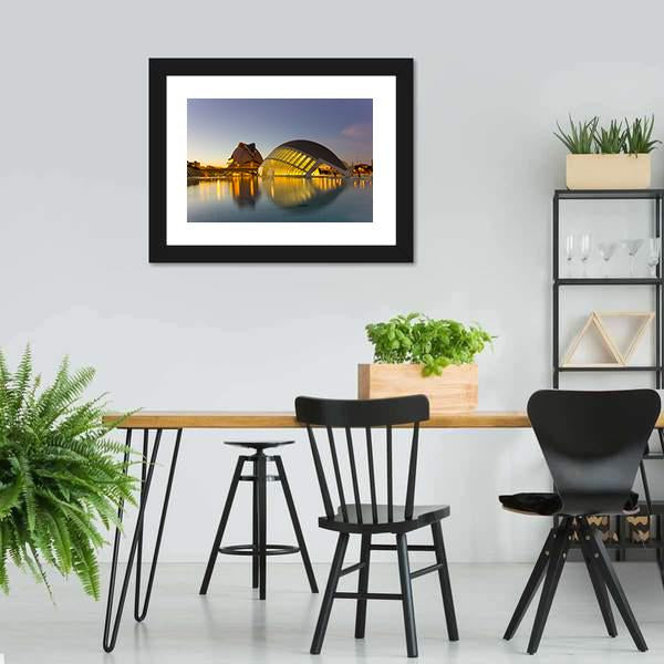 Cinema In Valencia Panoramic Canvas Wall Art-1 Piece-36" x 12"-Tiaracle