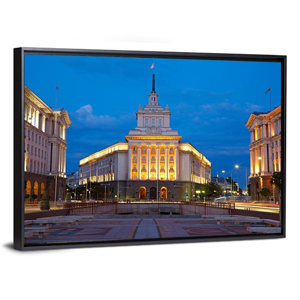 City Centre Of Sofia Bulgaria Canvas Wall Art-3 Horizontal-Gallery Wrap-25" x 16"-Tiaracle
