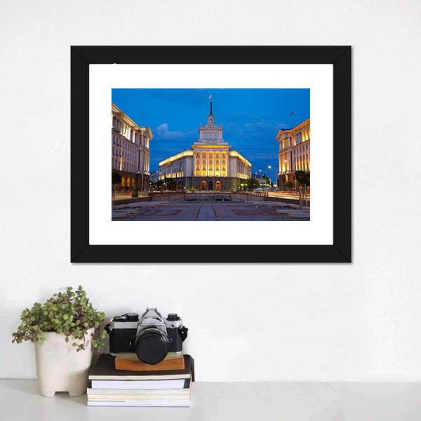 City Centre Of Sofia Bulgaria Canvas Wall Art-3 Horizontal-Gallery Wrap-25" x 16"-Tiaracle