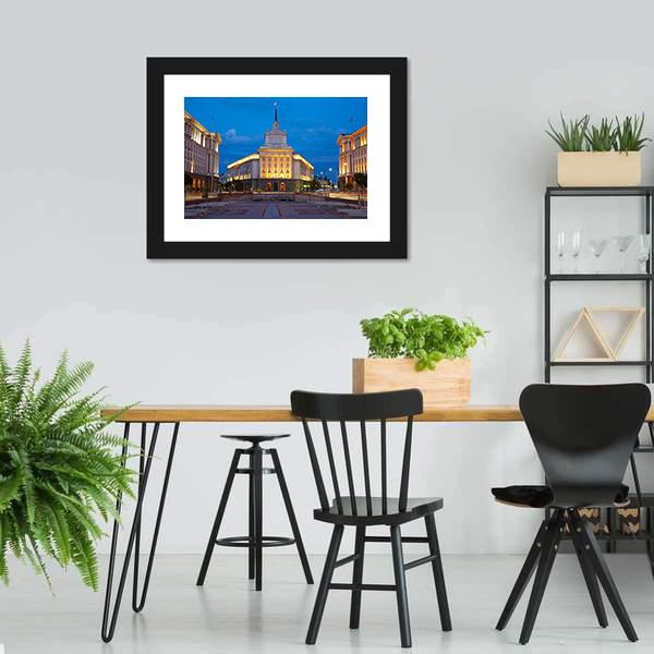 City Centre Of Sofia Bulgaria Canvas Wall Art-3 Horizontal-Gallery Wrap-25" x 16"-Tiaracle