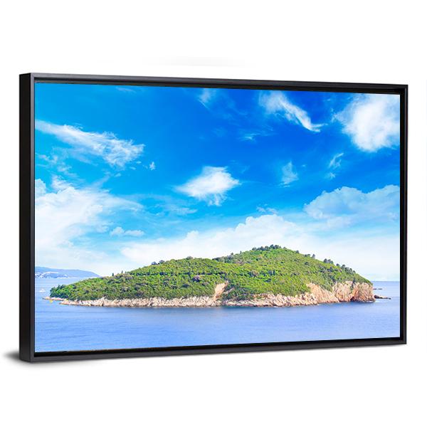 City Of Dubrovnik Canvas Wall Art-3 Horizontal-Gallery Wrap-25" x 16"-Tiaracle