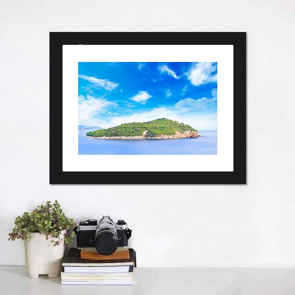 City Of Dubrovnik Canvas Wall Art-3 Horizontal-Gallery Wrap-25" x 16"-Tiaracle