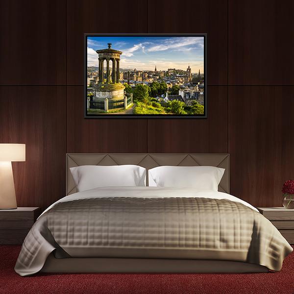 City Of Edinburgh Canvas Wall Art-3 Horizontal-Gallery Wrap-25" x 16"-Tiaracle