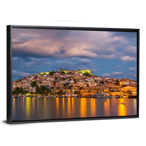 City Of Kavala Panoramic Canvas Wall Art-1 Piece-36" x 12"-Tiaracle
