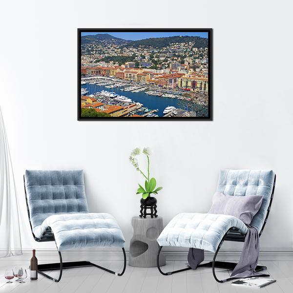 City of Nice France Canvas Wall Art-3 Horizontal-Gallery Wrap-25" x 16"-Tiaracle