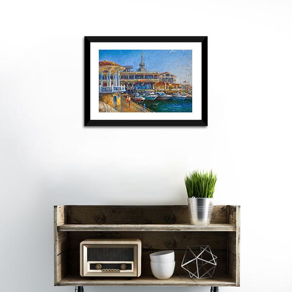 City Of Sochi Russia Canvas Wall Art-1 Piece-Framed Print-20" x 16"-Tiaracle