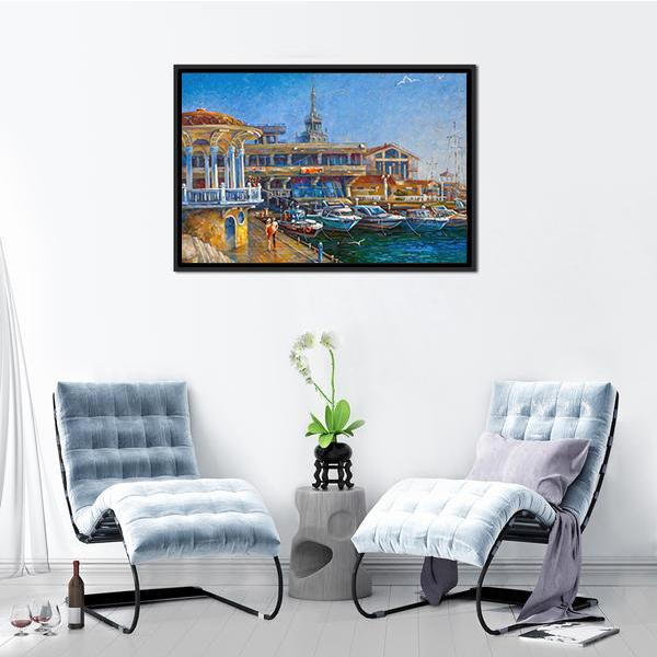 City Of Sochi Russia Canvas Wall Art-3 Horizontal-Gallery Wrap-25" x 16"-Tiaracle