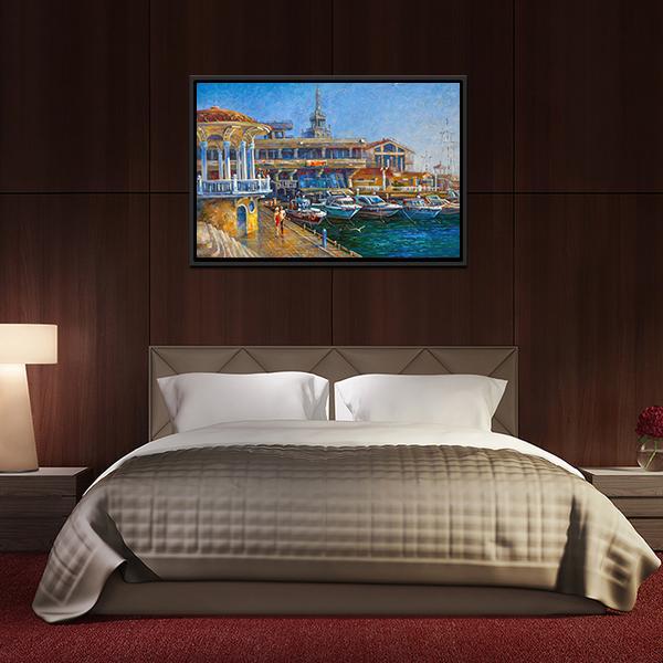 City Of Sochi Russia Canvas Wall Art-3 Horizontal-Gallery Wrap-25" x 16"-Tiaracle
