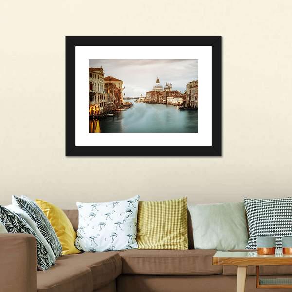 City Of Venice Canvas Wall Art-1 Piece-Framed Print-20" x 16"-Tiaracle