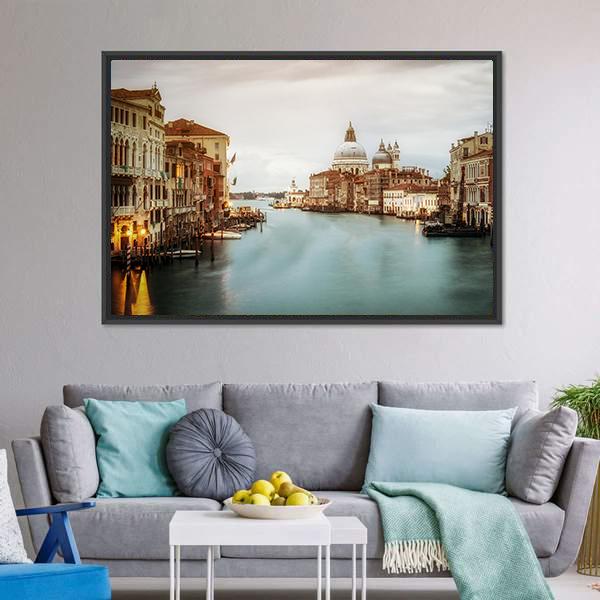 City Of Venice Panoramic Canvas Wall Art-1 Piece-36" x 12"-Tiaracle