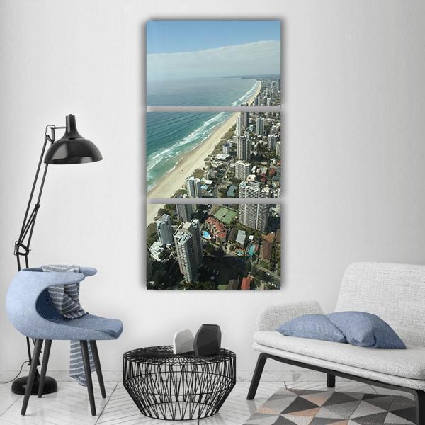 City Skyscraper In Australia Vertical Canvas Wall Art-3 Vertical-Gallery Wrap-12" x 25"-Tiaracle