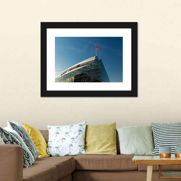 City View In Berlin Canvas Wall Art-1 Piece-Framed Print-20" x 16"-Tiaracle
