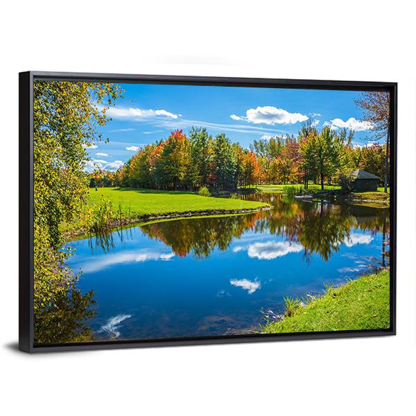 Clear Water Lake Canada Canvas Wall Art-5 Horizontal-Gallery Wrap-22" x 12"-Tiaracle