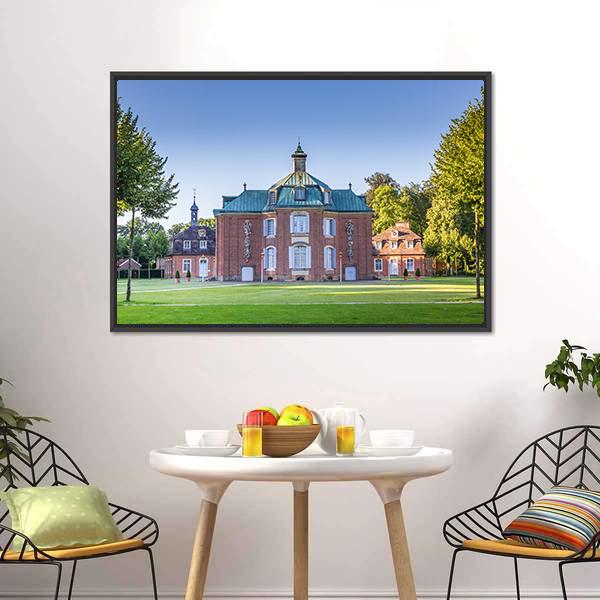 Clemenswerth Palace Sogel Panoramic Canvas Wall Art-1 Piece-36" x 12"-Tiaracle
