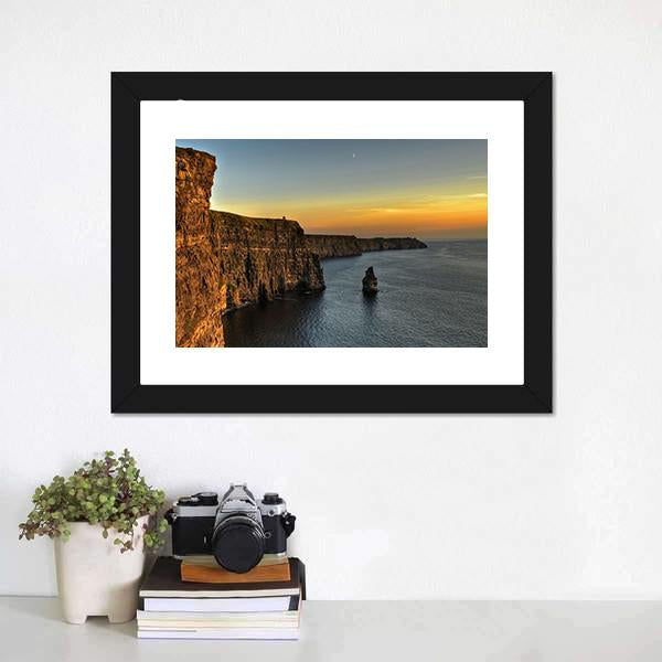 Cliff Of Moher Ireland Canvas Wall Art-3 Horizontal-Gallery Wrap-25" x 16"-Tiaracle