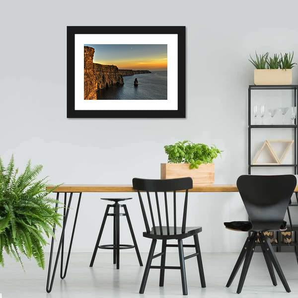 Cliff Of Moher Ireland Canvas Wall Art-3 Horizontal-Gallery Wrap-25" x 16"-Tiaracle