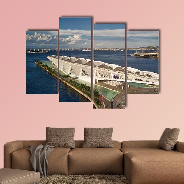 Tomorrow Museum Brazil Canvas Wall Art-4 Pop-Gallery Wrap-50" x 32"-Tiaracle