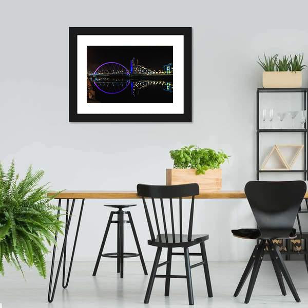 Clyde Arc Bridge Canvas Wall Art-5 Horizontal-Gallery Wrap-22" x 12"-Tiaracle