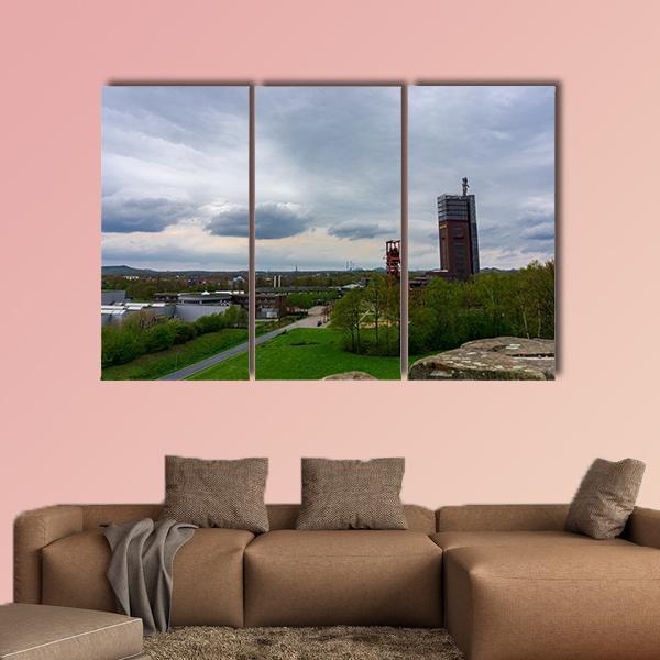 Coal Mine In Gelsenkirchen Canvas Wall Art-3 Horizontal-Gallery Wrap-25" x 16"-Tiaracle