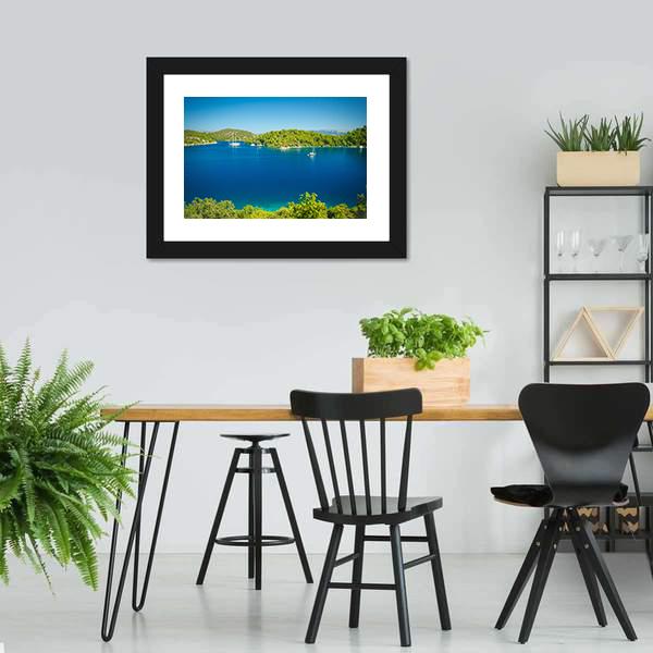 Coast Line Of Mljet Croatia Canvas Wall Art-3 Horizontal-Gallery Wrap-25" x 16"-Tiaracle
