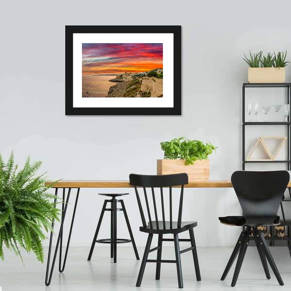 Coast Of The Salento Panoramic Canvas Wall Art-1 Piece-36" x 12"-Tiaracle