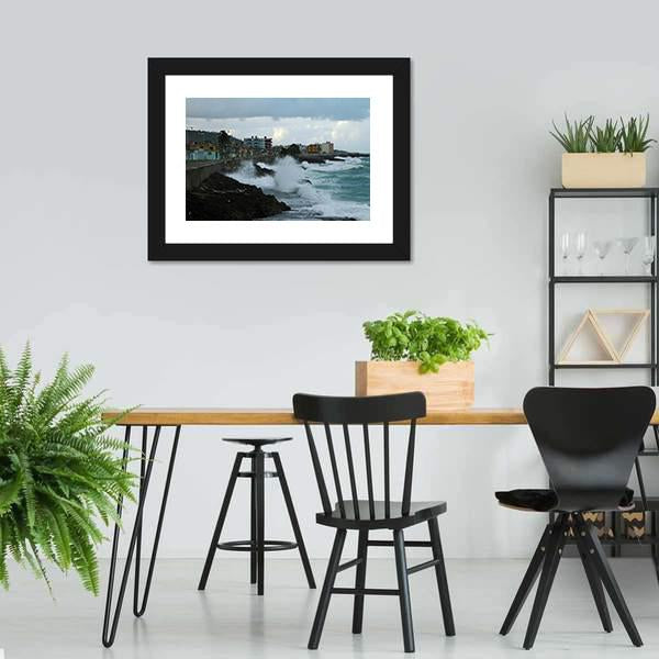 Coastline Of Baracoa Canvas Wall Art-3 Horizontal-Gallery Wrap-25" x 16"-Tiaracle