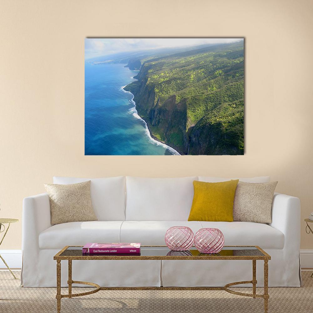 Coastline Of Big Island Canvas Wall Art-1 Piece-Gallery Wrap-48" x 32"-Tiaracle