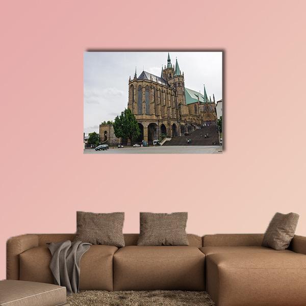 Collegiate Church Canvas Wall Art-1 Piece-Gallery Wrap-48" x 32"-Tiaracle