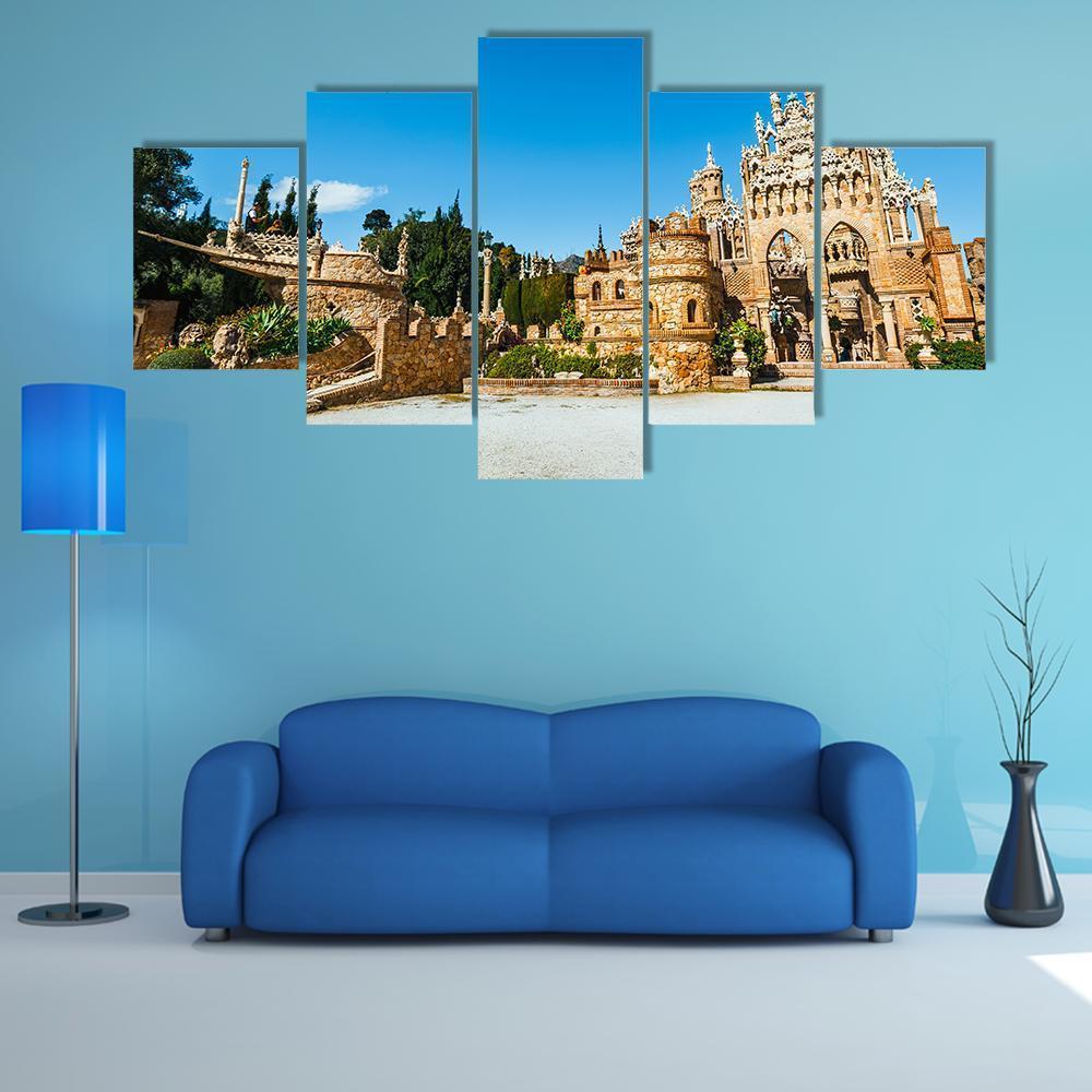 Colomares Castle Canvas Wall Art-5 Star-Gallery Wrap-62" x 32"-Tiaracle