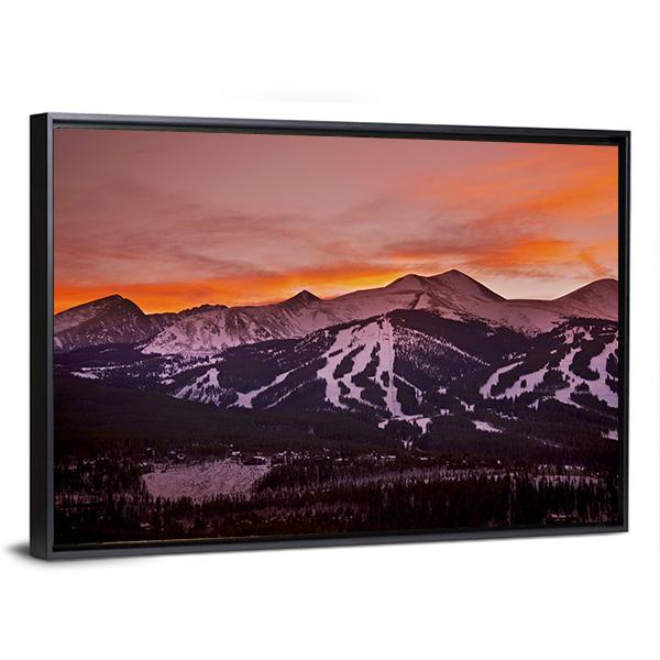 Colorado Mountains Landscape Canvas Wall Art-3 Horizontal-Gallery Wrap-25" x 16"-Tiaracle