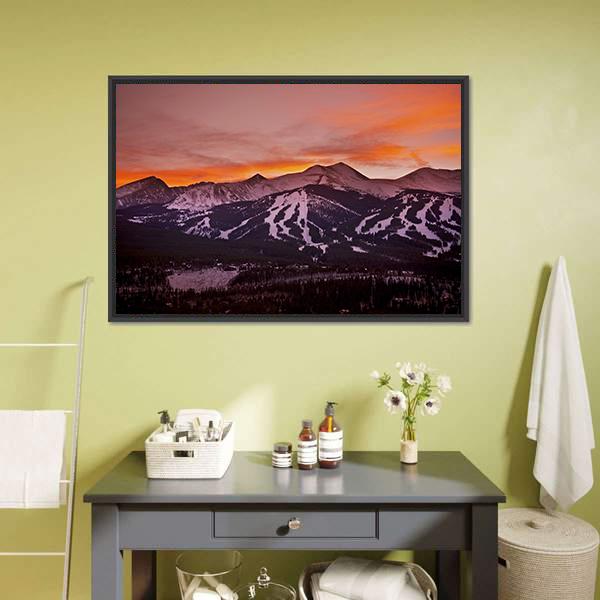 Colorado Mountains Landscape Canvas Wall Art-3 Horizontal-Gallery Wrap-25" x 16"-Tiaracle