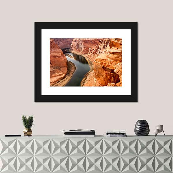 Colorado River Meanders Panoramic Canvas Wall Art-1 Piece-36" x 12"-Tiaracle