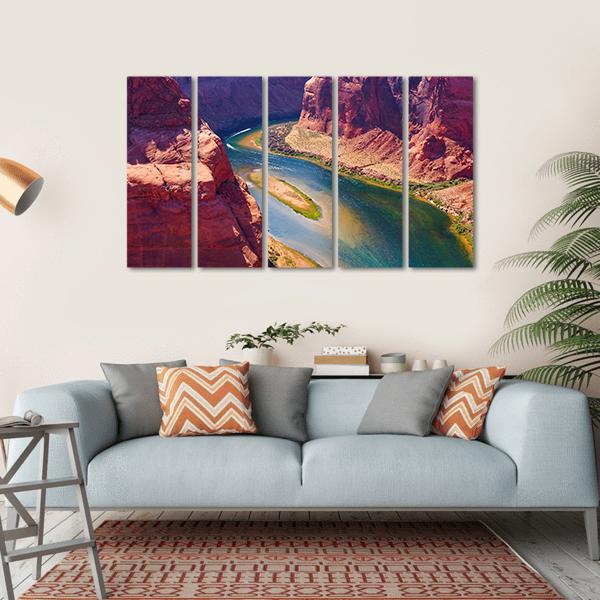 Colorado River Canvas Wall Art-5 Horizontal-Gallery Wrap-22" x 12"-Tiaracle