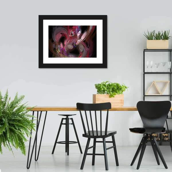 Colorful Digital Fractal Canvas Wall Art-3 Horizontal-Gallery Wrap-25" x 16"-Tiaracle